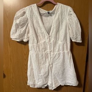 H&M white romper